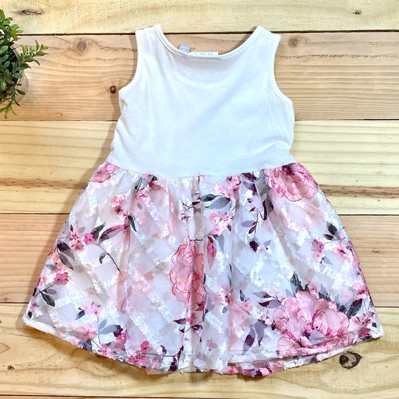 The Children's Place White Floral Dress - Picture 3 of 4